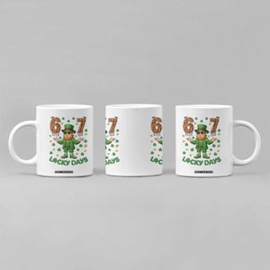 67 Basketball St Patricks Day Coffee Mug Funny Six Seven Leprechaun Meme TS14 Print Your Wear