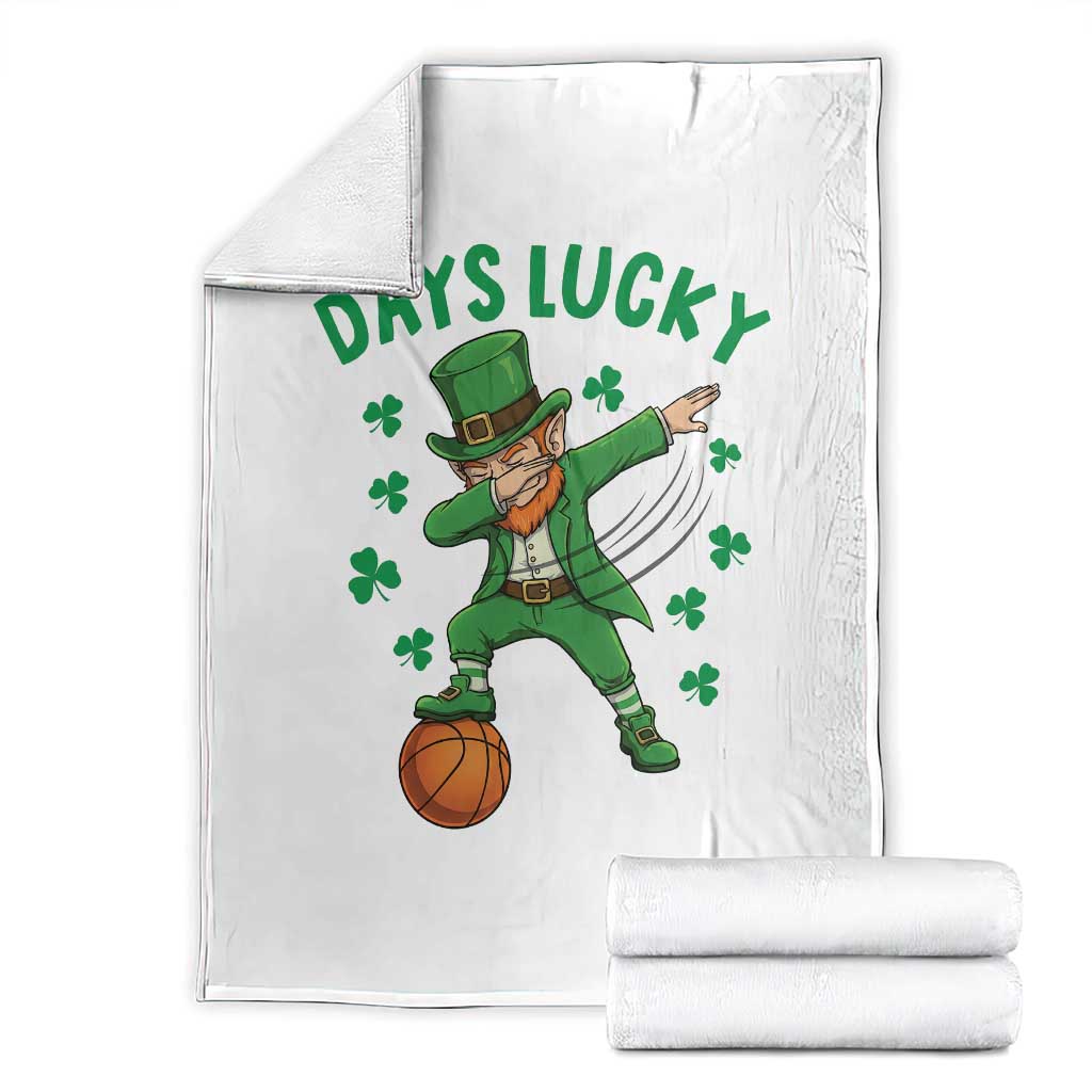 Funny Dabbing Leprechaun St Patricks Day Throw Blanket Days Lucky TS14 White Print Your Wear