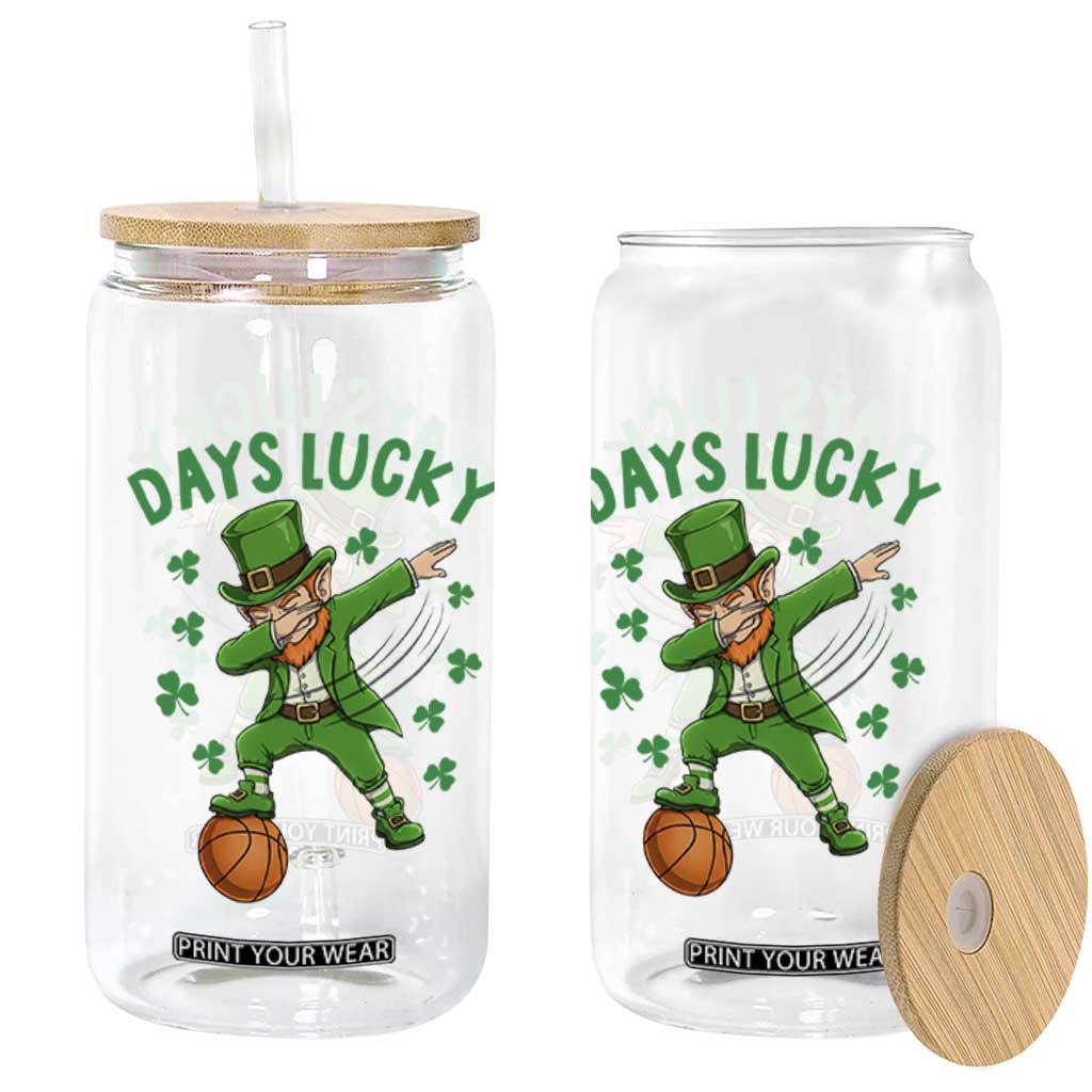 Funny Dabbing Leprechaun St Patricks Day Glass Can Days Lucky TS14 Print Your Wear