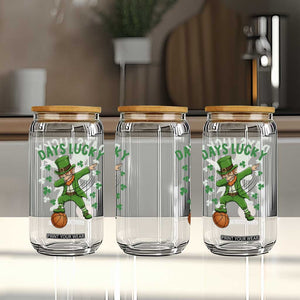 Funny Dabbing Leprechaun St Patricks Day Glass Can Days Lucky TS14 Print Your Wear