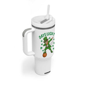 Funny Dabbing Leprechaun St Patricks Day Tumbler With Handle Days Lucky TS14 Print Your Wear