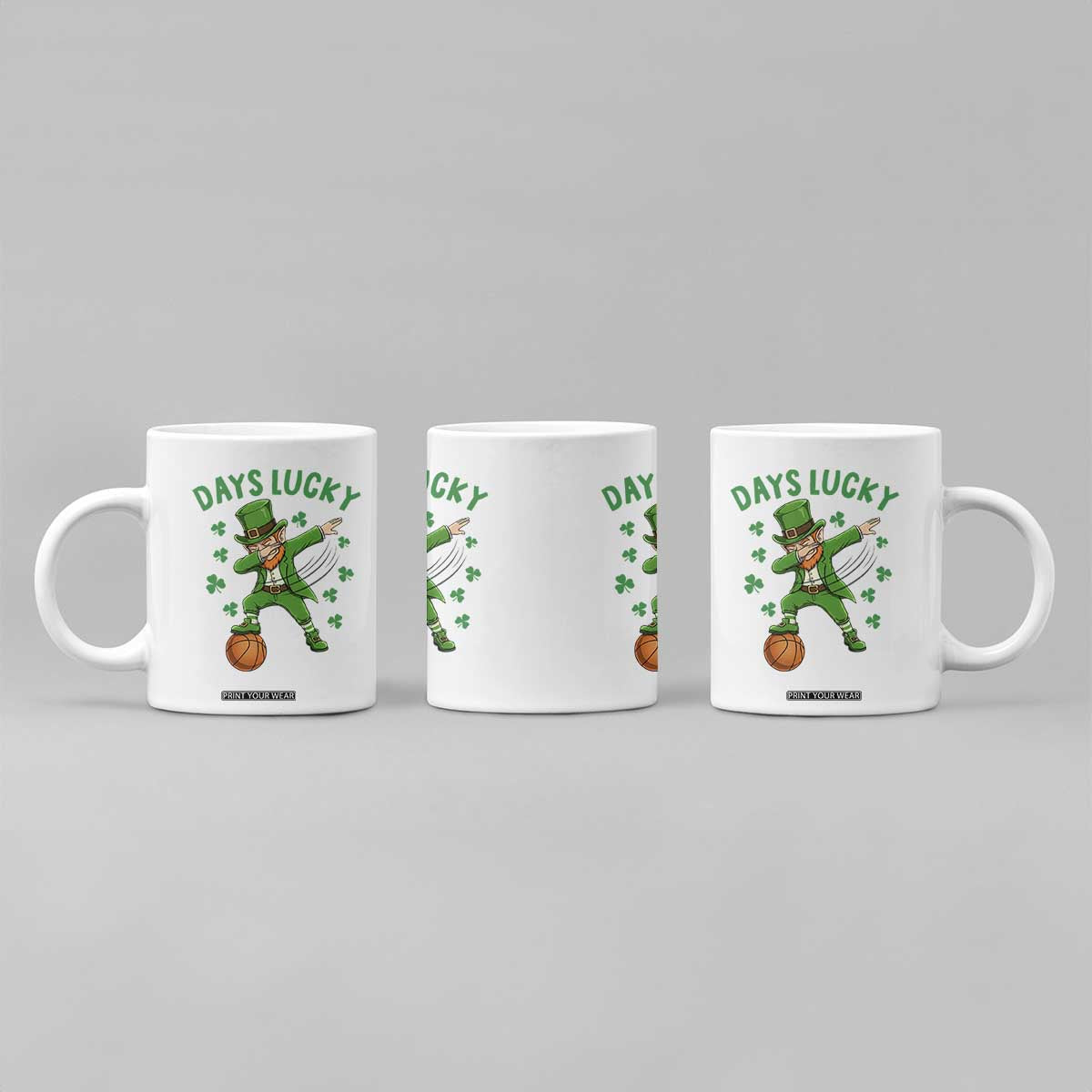 Funny Dabbing Leprechaun St Patricks Day Coffee Mug Days Lucky TS14 Print Your Wear
