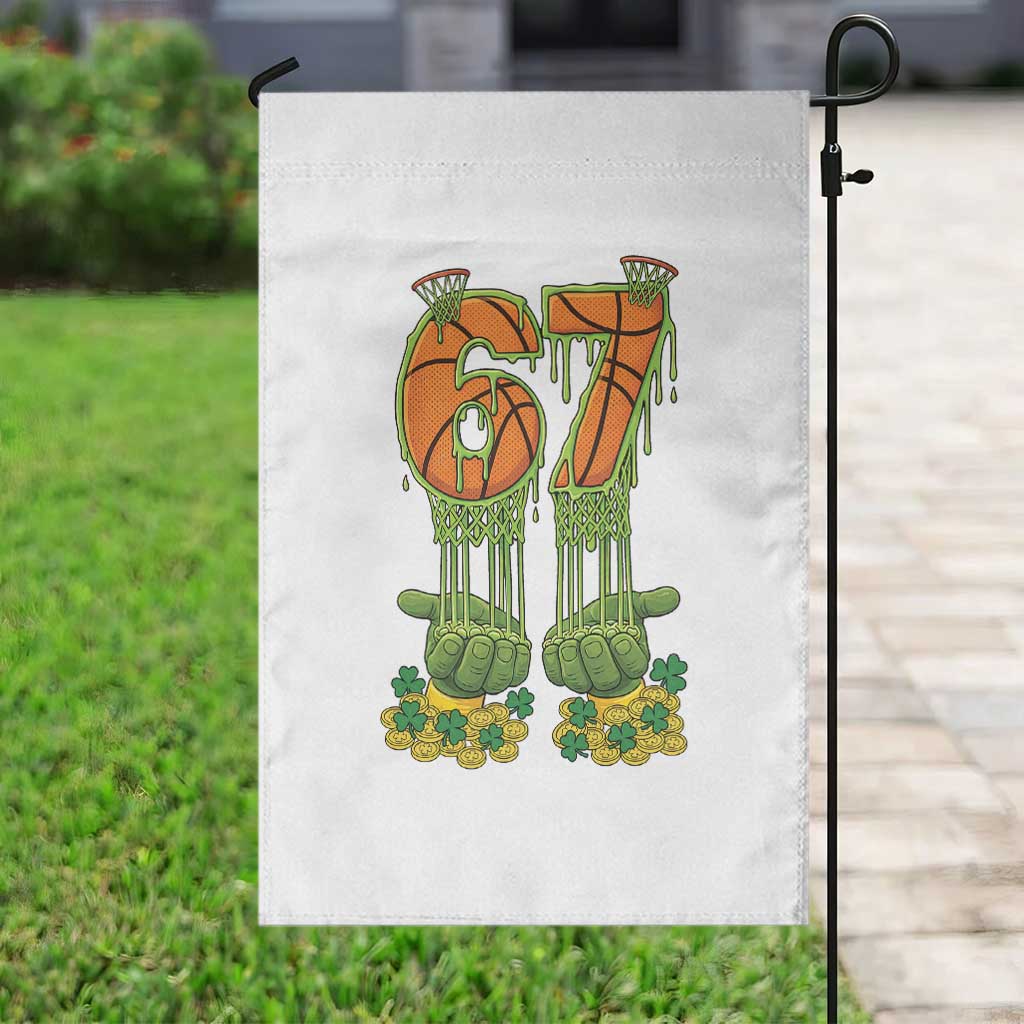 67 Basketball St Patricks Day Garden Flag Funny Six Seven Gen Alpha Meme Drip TS14 Print Your Wear