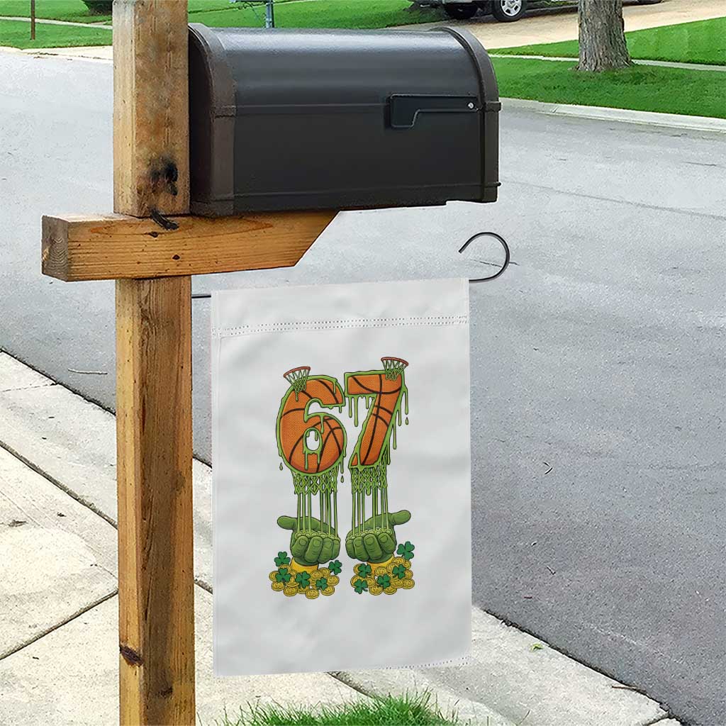 67 Basketball St Patricks Day Garden Flag Funny Six Seven Gen Alpha Meme Drip TS14 Print Your Wear