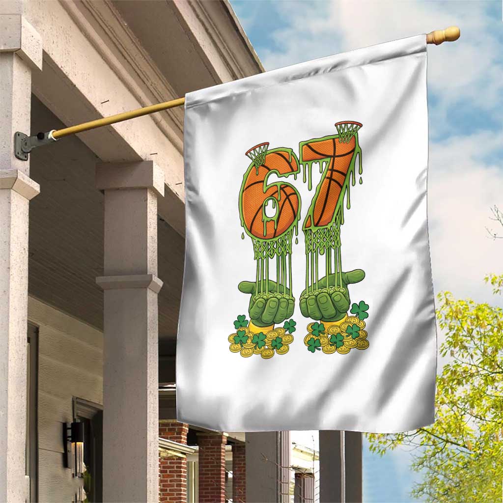 67 Basketball St Patricks Day Garden Flag Funny Six Seven Gen Alpha Meme Drip TS14 Print Your Wear