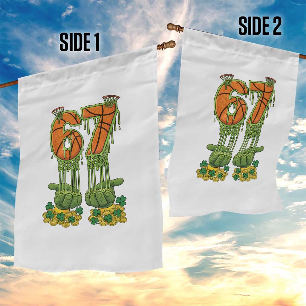 67 Basketball St Patricks Day Garden Flag Funny Six Seven Gen Alpha Meme Drip TS14 Print Your Wear