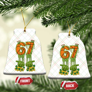 67 Basketball St Patricks Day Ceramic Ornament Funny Six Seven Gen Alpha Meme Drip TS14 Print Your Wear