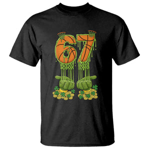 67 Basketball St Patricks Day T Shirt Funny Six Seven Gen Alpha Meme Drip TS14 Black Print Your Wear