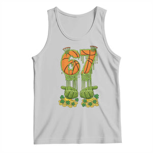 67 Basketball St Patricks Day Tank Top Funny Six Seven Gen Alpha Meme Drip TS14 Ash Print Your Wear