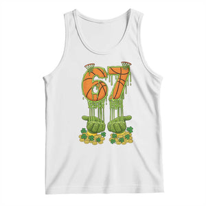 67 Basketball St Patricks Day Tank Top Funny Six Seven Gen Alpha Meme Drip TS14 White Print Your Wear
