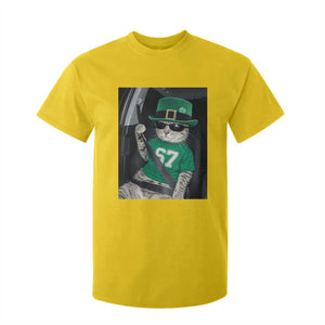 67 Cat St Patricks Day T Shirt For Kid Funny Cat Driver Leprechaun Meme TS14 Daisy Print Your Wear