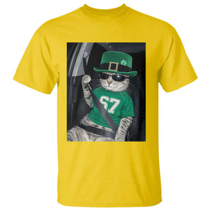 67 Cat St Patricks Day T Shirt Funny Cat Driver Leprechaun Meme TS14 Daisy Print Your Wear