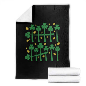 67 St Patricks Day Throw Blanket Funny Six Seven Gen Alpha Meme TS14 Black Print Your Wear