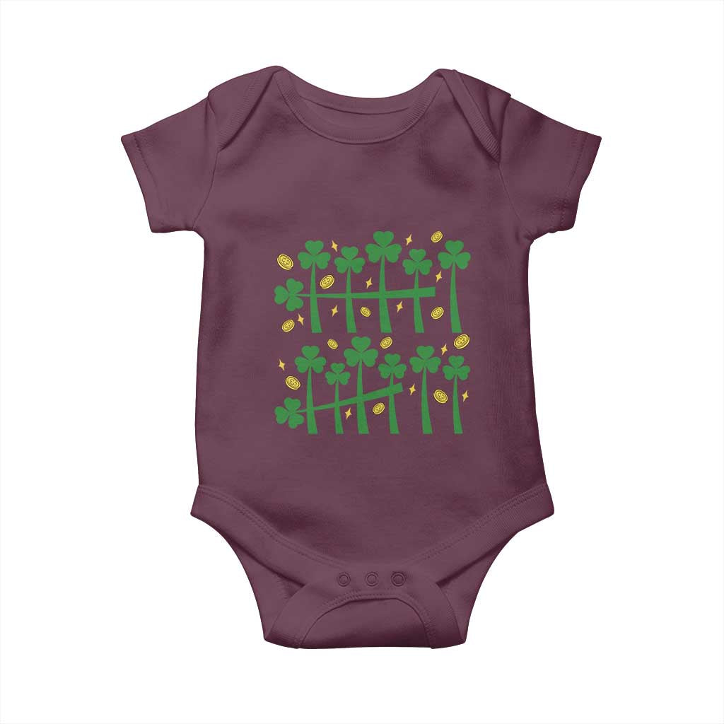 67 St Patricks Day Baby Onesie Funny Six Seven Gen Alpha Meme TS14 Maroon Print Your Wear