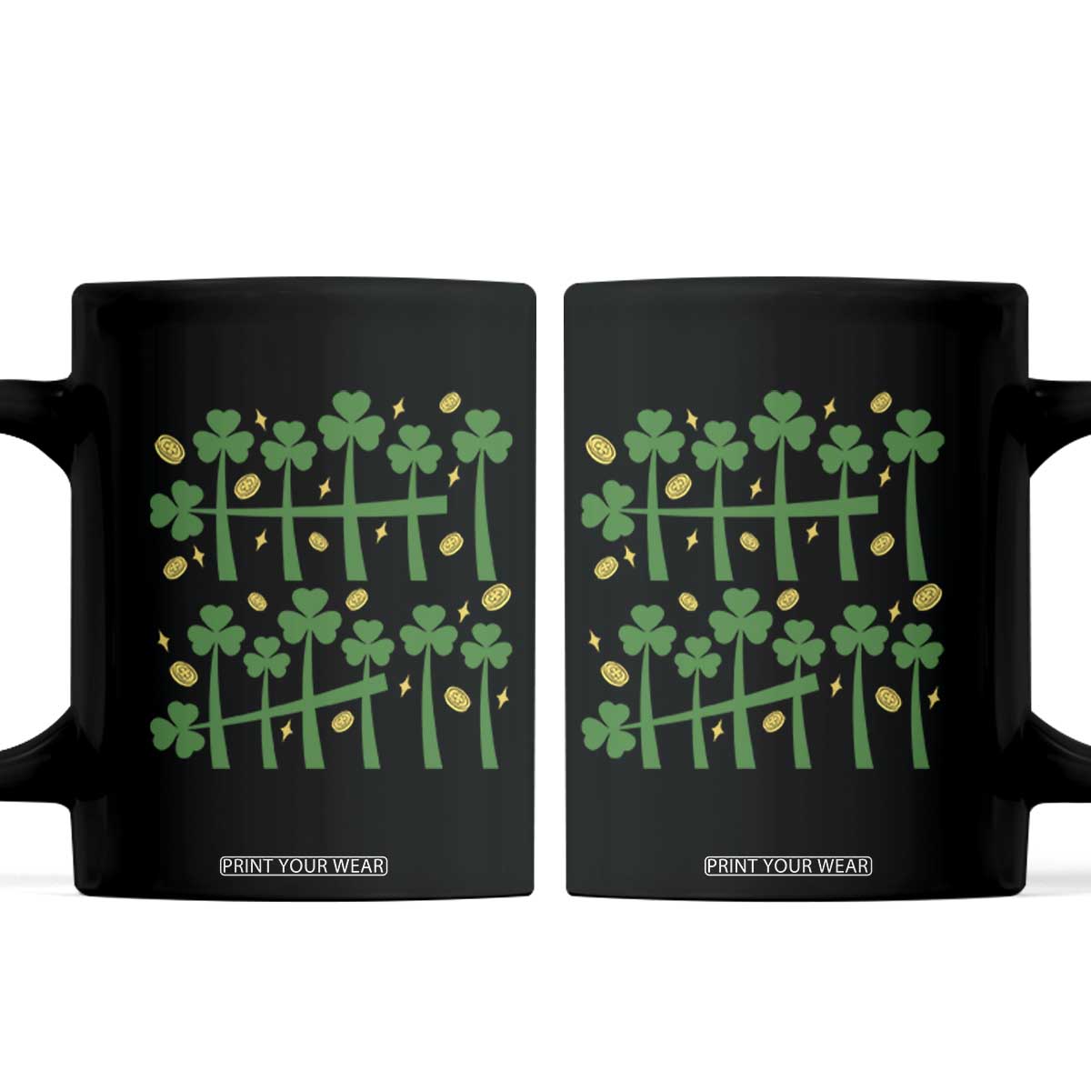 67 St Patricks Day Coffee Mug Funny Six Seven Gen Alpha Meme TS14 Black Print Your Wear