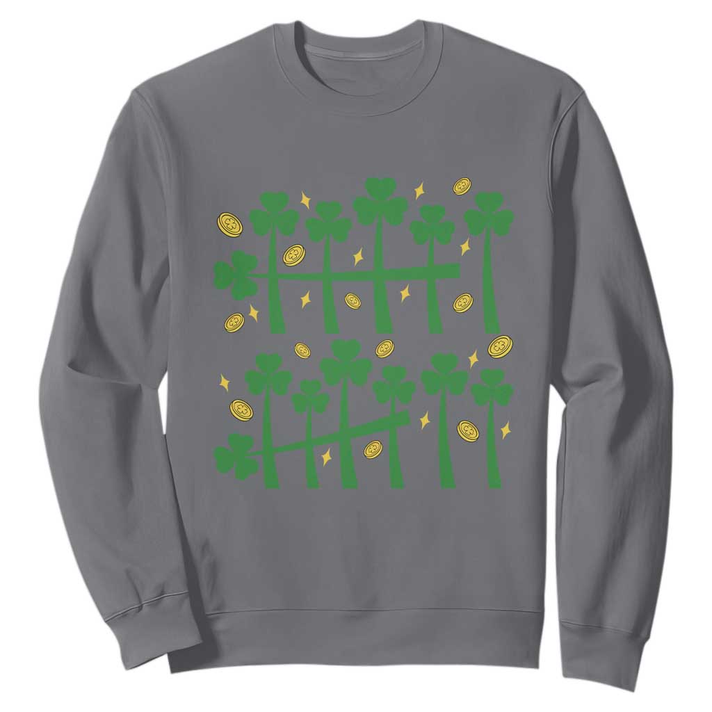 67 St Patricks Day Sweatshirt Funny Six Seven Gen Alpha Meme TS14 Charcoal Print Your Wear