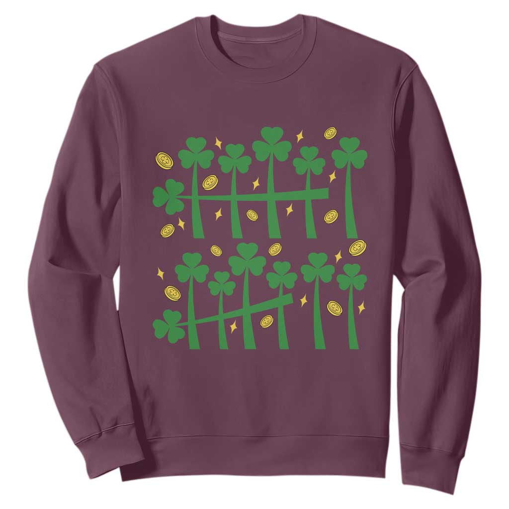 67 St Patricks Day Sweatshirt Funny Six Seven Gen Alpha Meme TS14 Maroon Print Your Wear