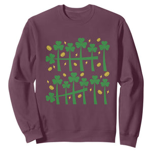 67 St Patricks Day Sweatshirt Funny Six Seven Gen Alpha Meme TS14 Maroon Print Your Wear