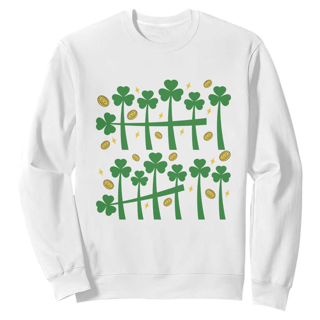 67 St Patricks Day Sweatshirt Funny Six Seven Gen Alpha Meme TS14 White Print Your Wear