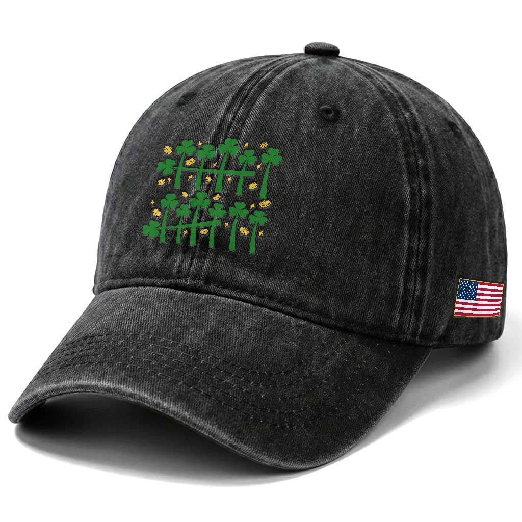 67 St Patricks Day Washed Cotton Baseball Cap Funny Six Seven Gen Alpha Meme TS14 Print Your Wear