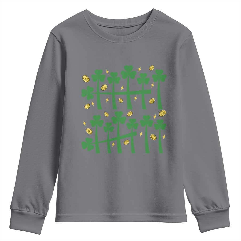 67 St Patricks Day Youth Sweatshirt Funny Six Seven Gen Alpha Meme TS14 Charcoal Print Your Wear