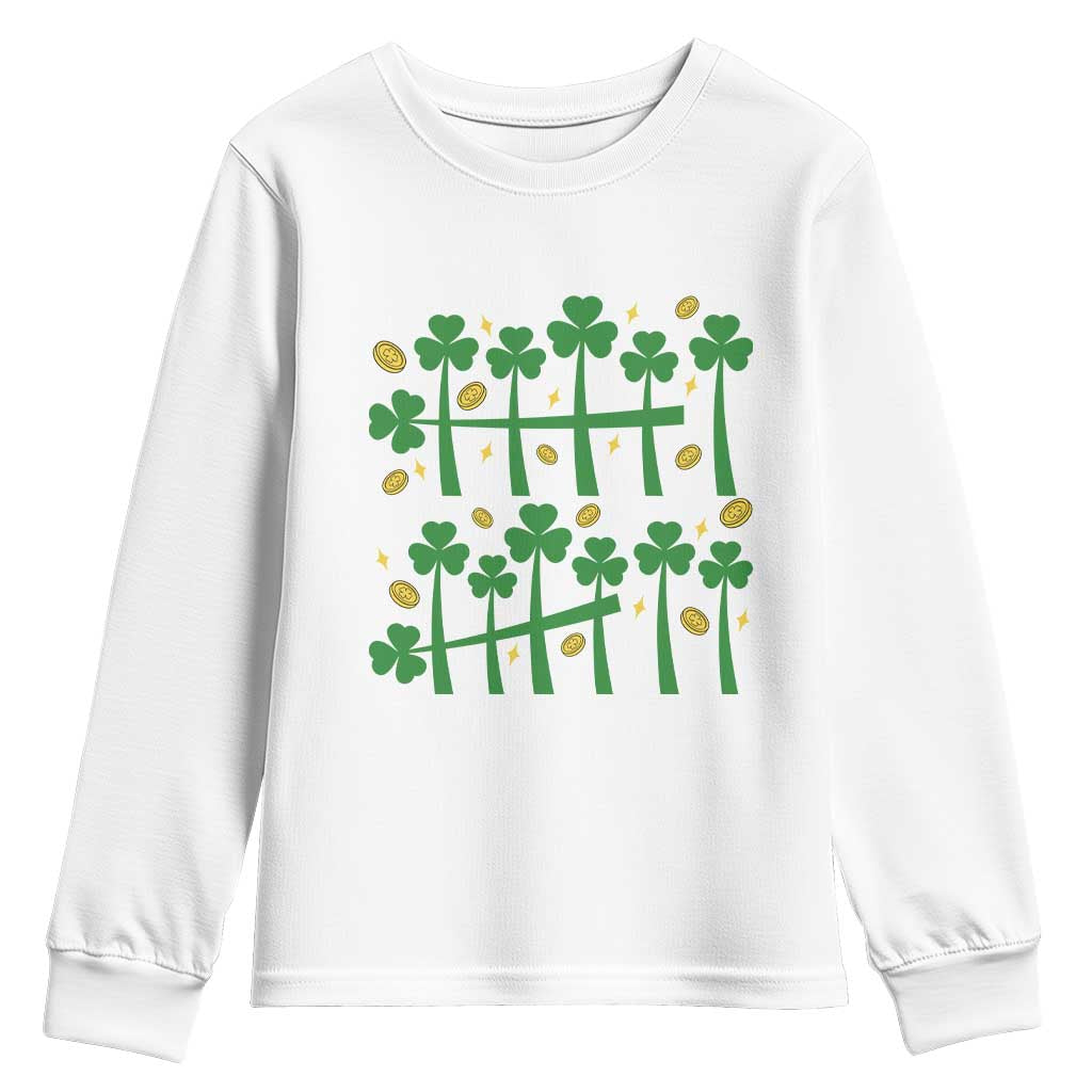 67 St Patricks Day Youth Sweatshirt Funny Six Seven Gen Alpha Meme TS14 White Print Your Wear