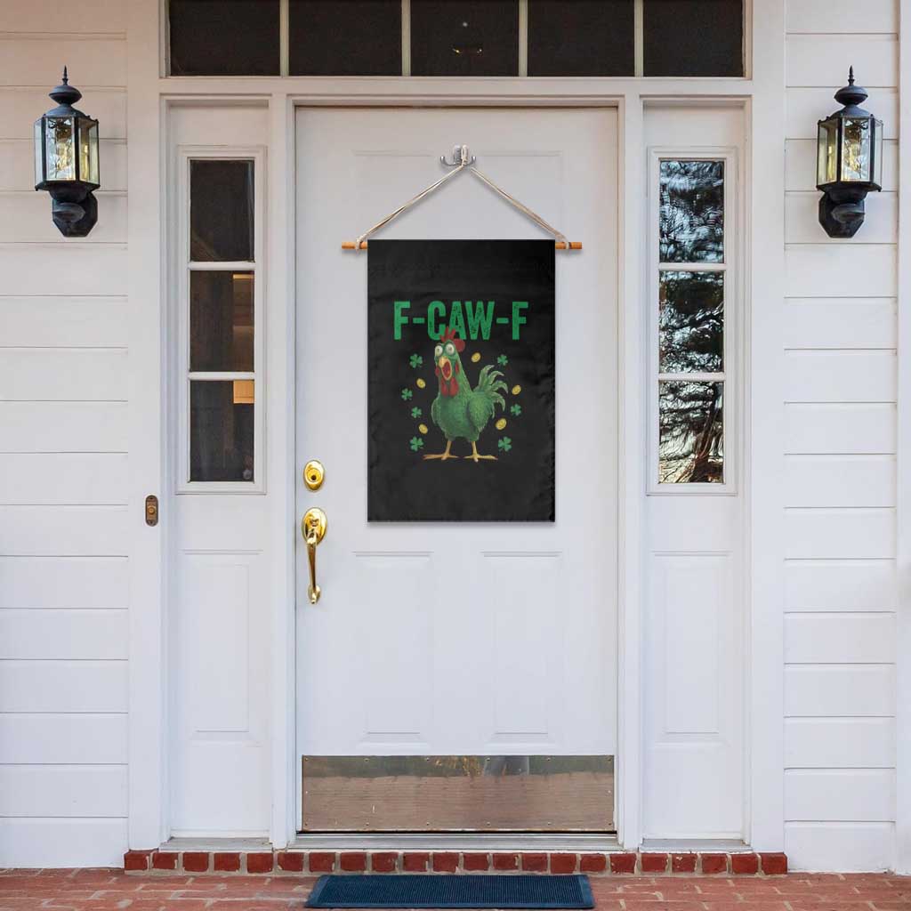 Funny St Patrick Day Garden Flag F-Caw-F Lucky Chicken Meme TS14 Print Your Wear