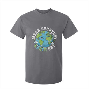 Funny Make Earth Day Every Day T Shirt For Kid Cute Environmental Awareness Earth Day TS14 Charcoal Print Your Wear