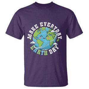 Funny Make Earth Day Every Day T Shirt Cute Environmental Awareness Earth Day TS14 Purple Print Your Wear