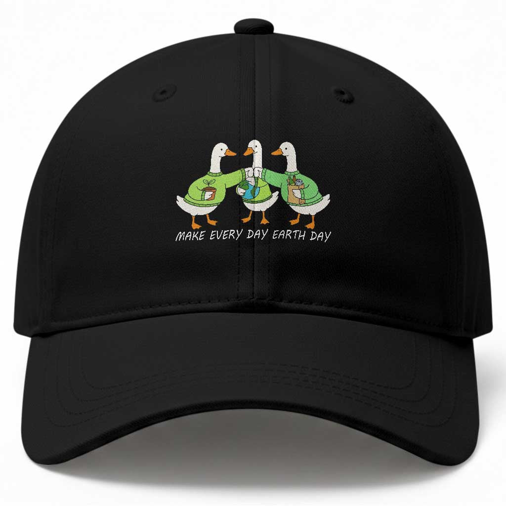 Funny Earth Day Baseball Cap Silly Goose Make Earth Day Every Day TS14 Print Your Wear