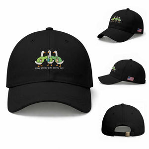 Funny Earth Day Baseball Cap Silly Goose Make Earth Day Every Day TS14 Baseball Cap Universal Fit Black Print Your Wear