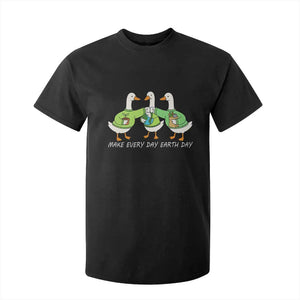Funny Earth Day T Shirt For Kid Silly Goose Make Earth Day Every Day TS14 Black Print Your Wear
