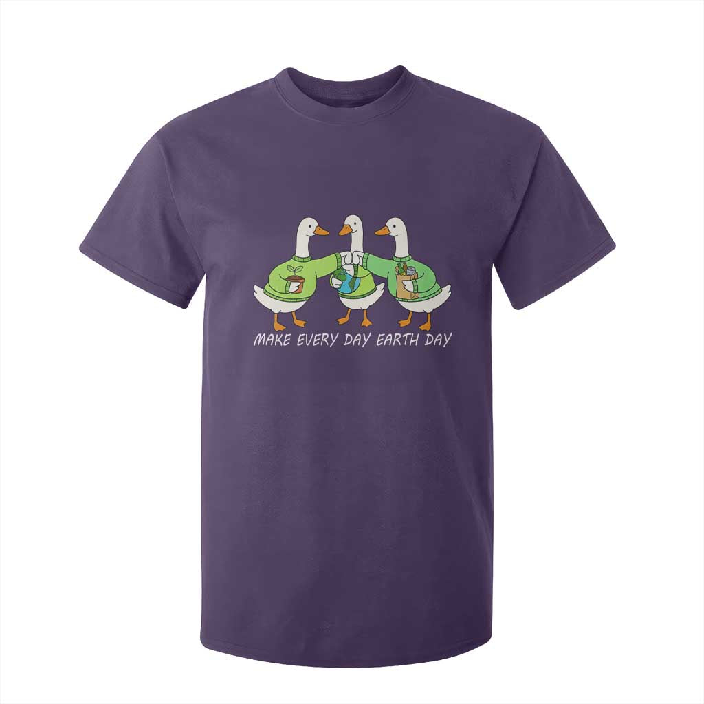 Funny Earth Day T Shirt For Kid Silly Goose Make Earth Day Every Day TS14 Purple Print Your Wear