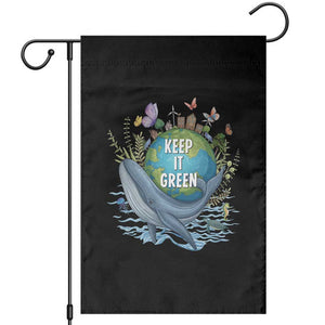 Keep It Green Earth Day Garden Flag Eco-Friendly Nature Environmental Awareness TS14 Black Print Your Wear