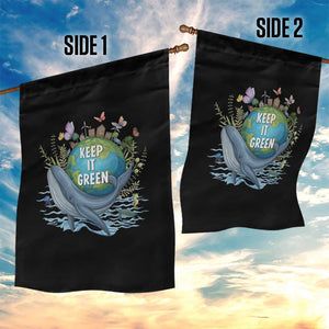Keep It Green Earth Day Garden Flag Eco-Friendly Nature Environmental Awareness TS14 Print Your Wear