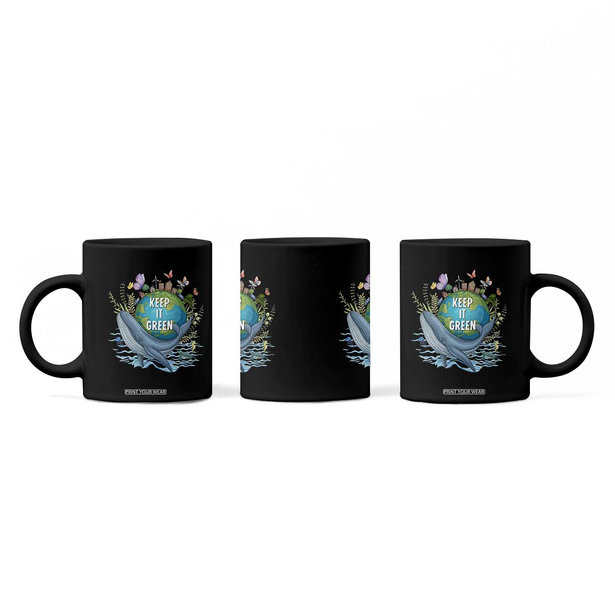 Keep It Green Earth Day Coffee Mug Eco-Friendly Nature Environmental Awareness TS14 Print Your Wear
