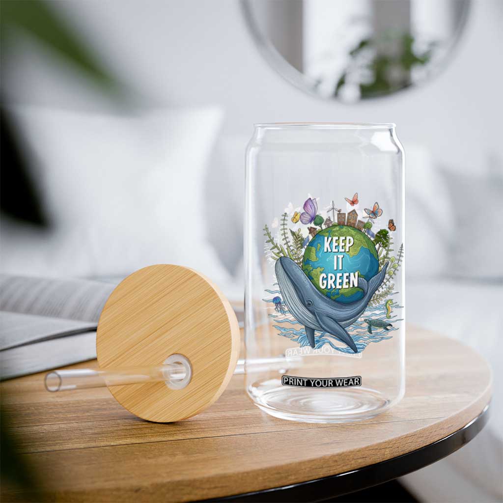 Keep It Green Earth Day Glass Can Eco-Friendly Nature Environmental Awareness TS14 Print Your Wear