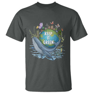 Keep It Green Earth Day T Shirt Eco-Friendly Nature Environmental Awareness TS14 Dark Heather Print Your Wear