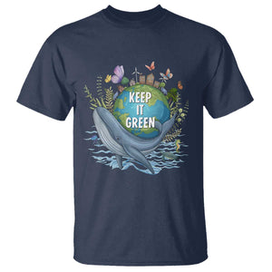 Keep It Green Earth Day T Shirt Eco-Friendly Nature Environmental Awareness TS14 Navy Print Your Wear
