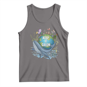 Keep It Green Earth Day Tank Top Eco-Friendly Nature Environmental Awareness TS14 Deep Heather Print Your Wear