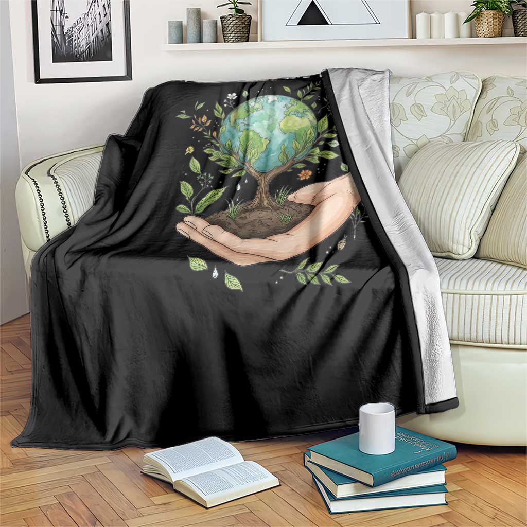 I Speak For The Trees Throw Blanket Earth Day Awareness TS14 Print Your Wear