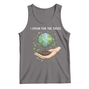 I Speak For The Trees Tank Top Earth Day Awareness TS14 Deep Heather Print Your Wear