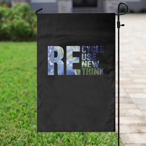 Earth Day Garden Flag Recycle Reuse Renew Rethink TS14 Print Your Wear