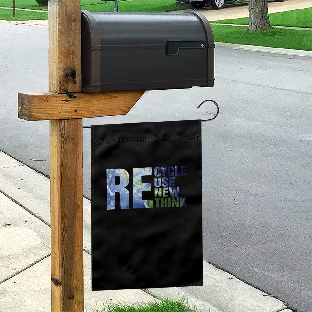 Earth Day Garden Flag Recycle Reuse Renew Rethink TS14 Print Your Wear