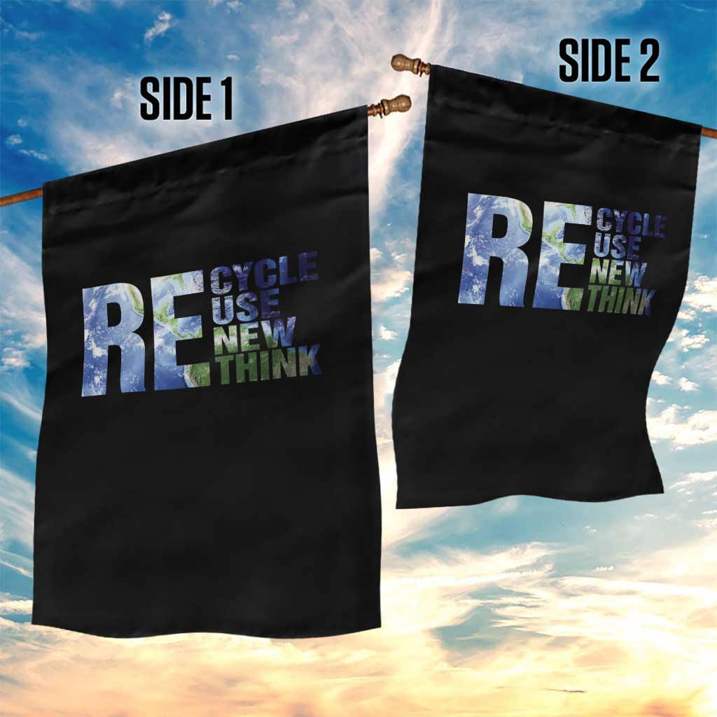 Earth Day Garden Flag Recycle Reuse Renew Rethink TS14 Print Your Wear