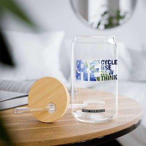 Earth Day Glass Can Recycle Reuse Renew Rethink TS14 Print Your Wear
