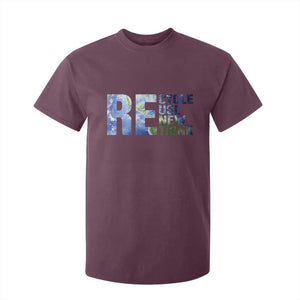Earth Day T Shirt For Kid Recycle Reuse Renew Rethink TS14 Maroon Print Your Wear