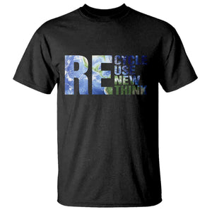 Earth Day T Shirt Recycle Reuse Renew Rethink TS14 Black Print Your Wear