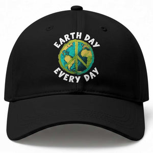 Earth Day Everyday Baseball Cap Peace Sign Nature Lover TS14 Print Your Wear