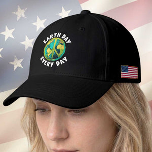 Earth Day Everyday Baseball Cap Peace Sign Nature Lover TS14 Print Your Wear
